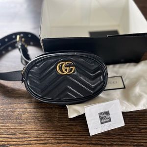 Authentic Gucci Marmont Belt Bag